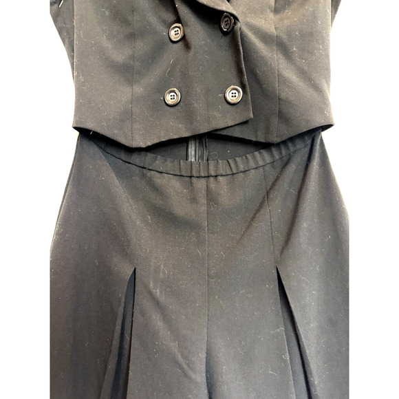 Y2K Venus Sleeveless Double Breasted Blazer Romper Size 4 Shorts Monica Friends - Picture 4 of 12